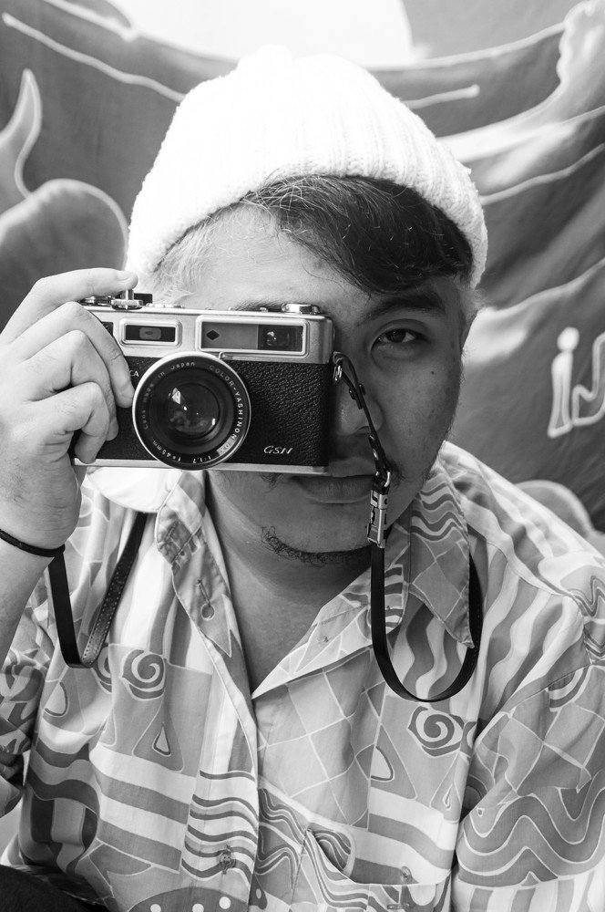 the man with his mother's camera