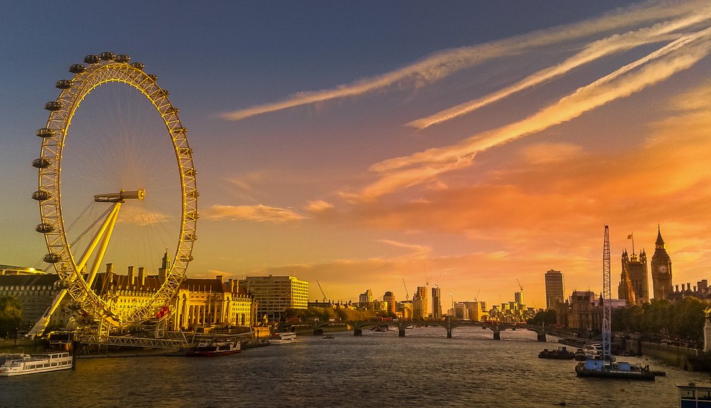 Sunset over the Thames