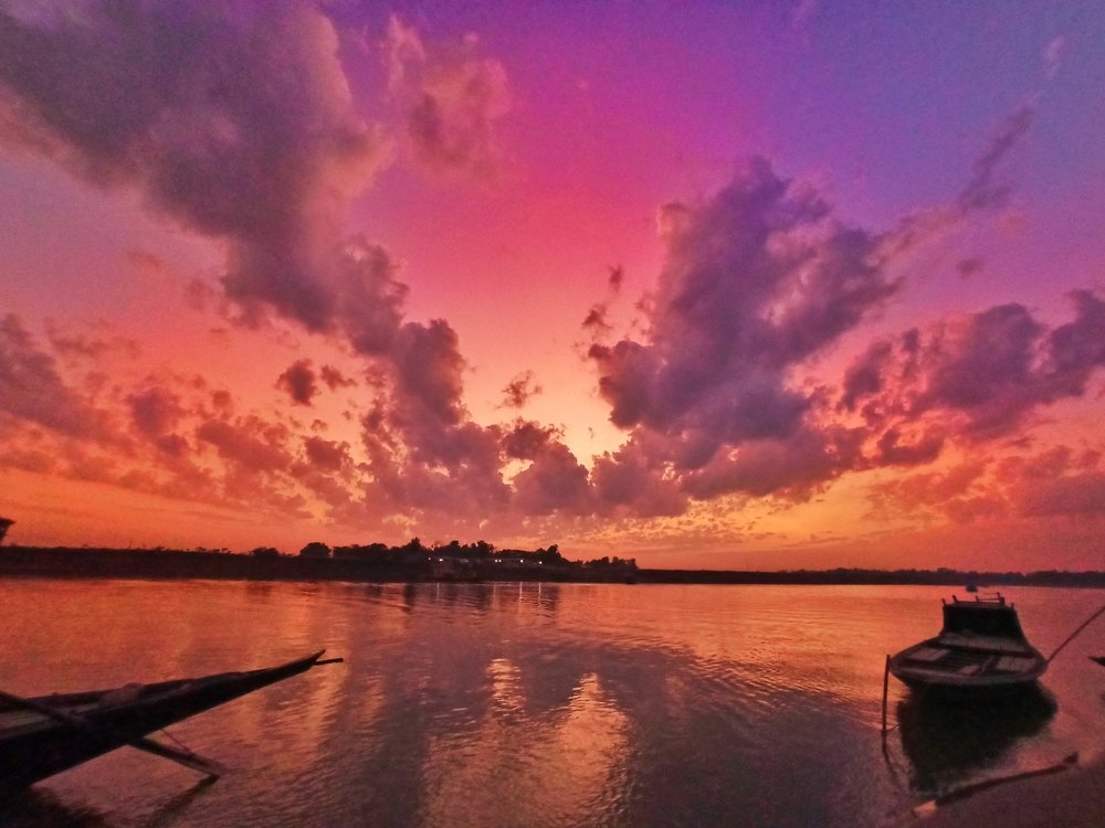 Sunset time at Raniganj Bazar