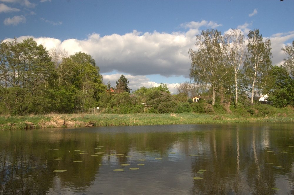Gwda River in Piła - Poland