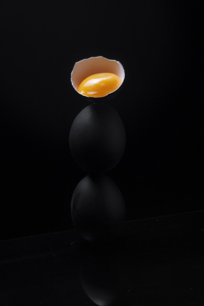 Black black egg