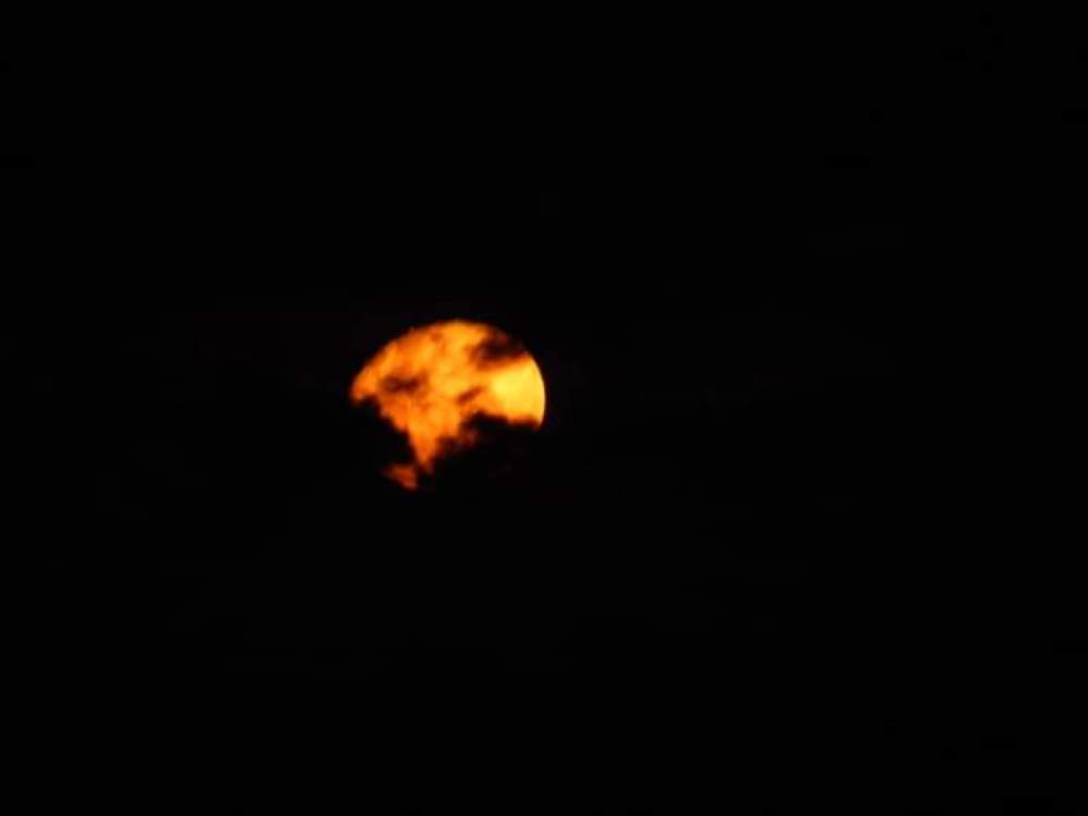 The face of the moon