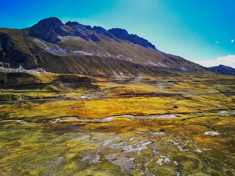 Colored Andean Mountain