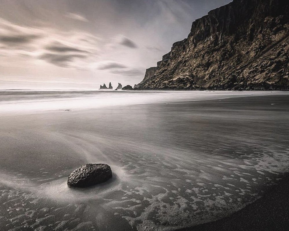 The beach at Reynesfjara, Southern Iceland