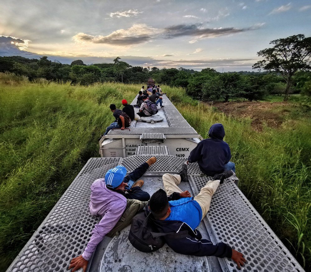 Migrantes en la bestia