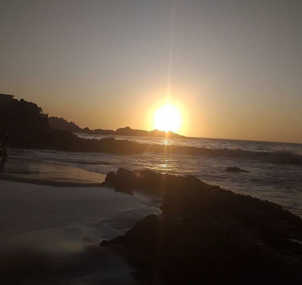 Atardecer en la playa