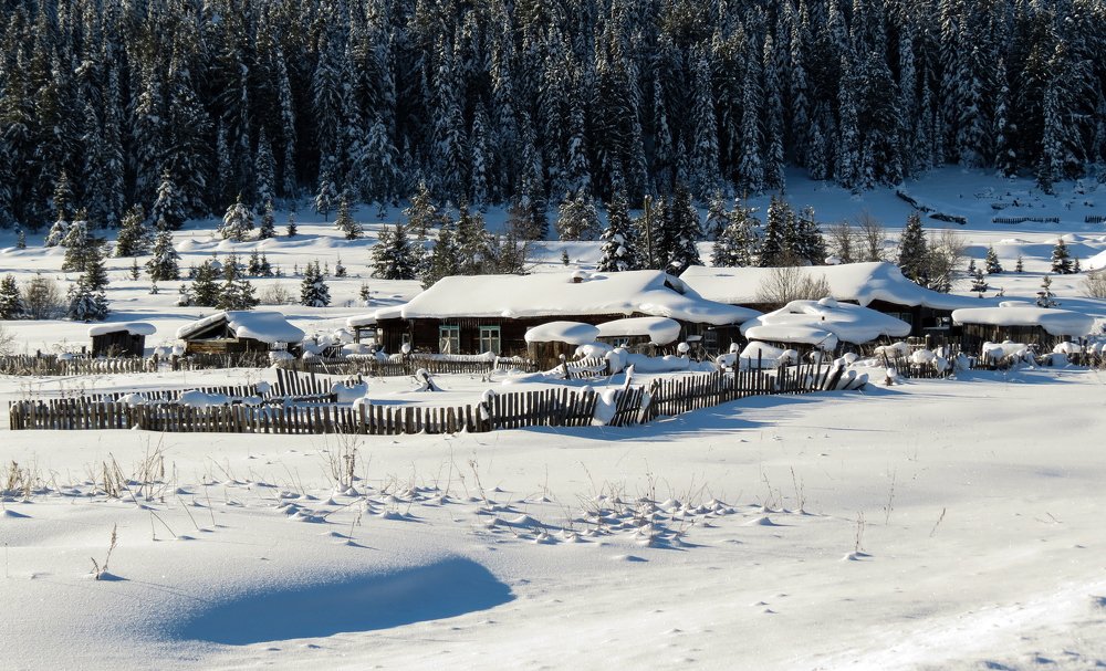 Сибирская зима.