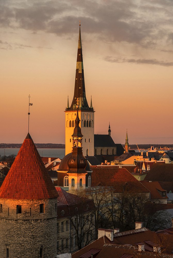 Вечерний Таллинн.