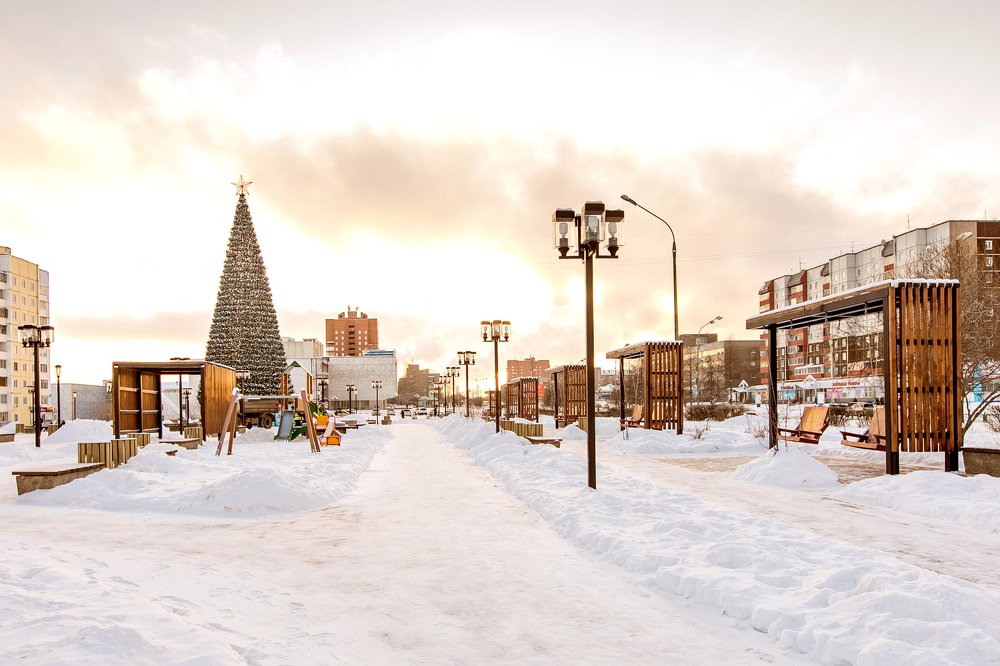 Зимний парк.