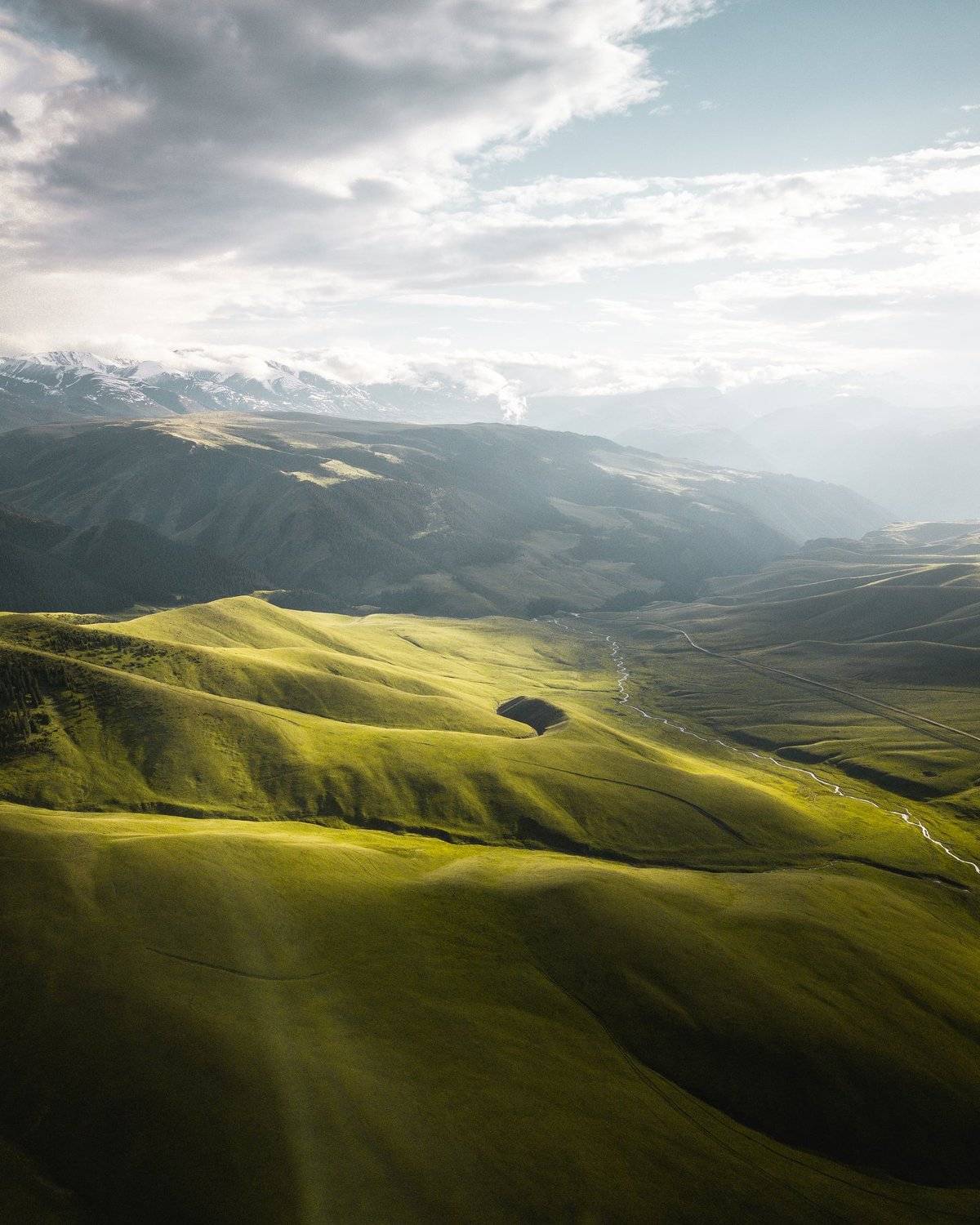 Window into the green valley