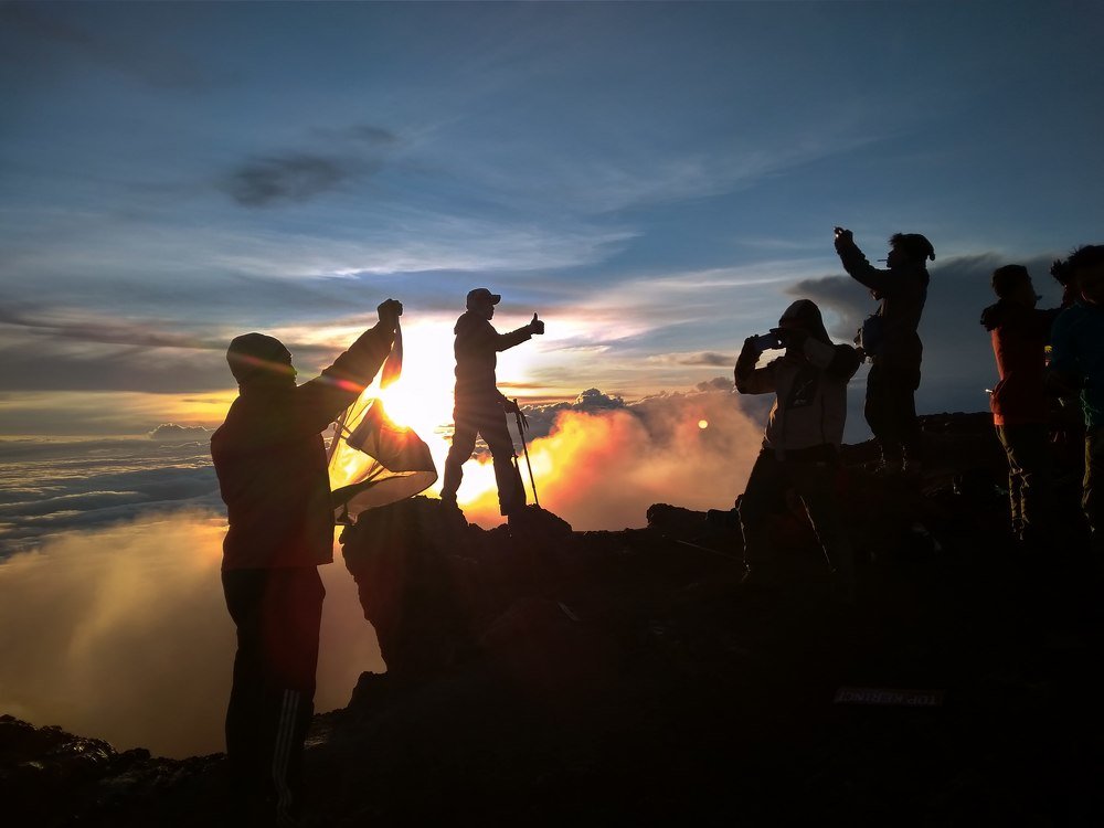 Top of kerinci mountain