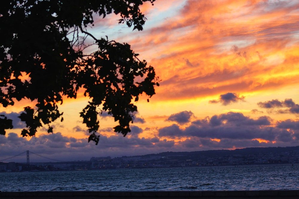 Sky in flames