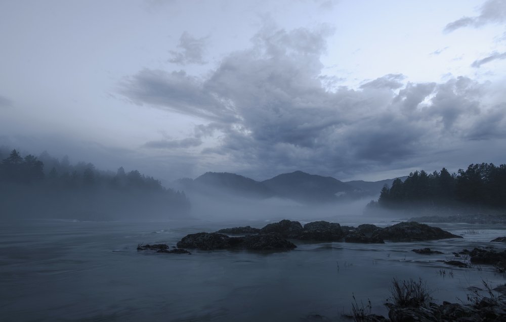 Туман над Катунью.