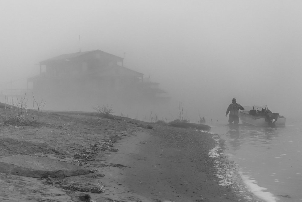 туман на Волге