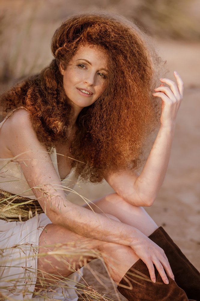 In the golden embrace of sunset