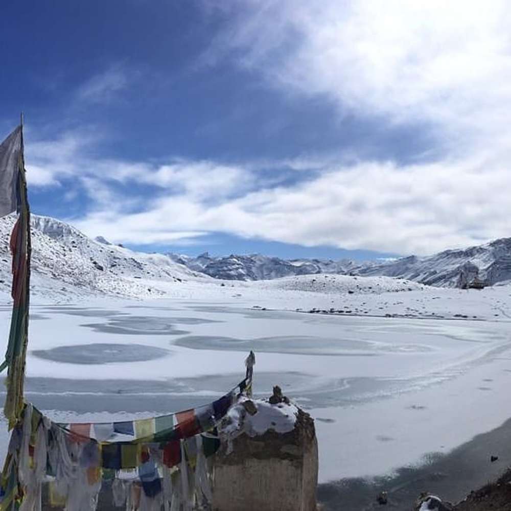 Frozen Dhankarlake
