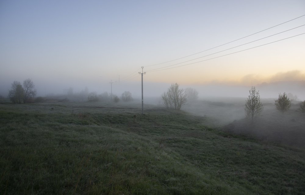 Утро туман