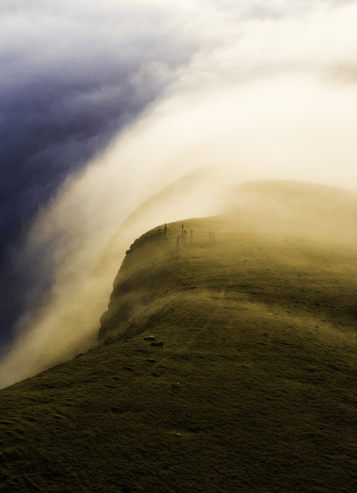 Fogs over the Faroe Islands