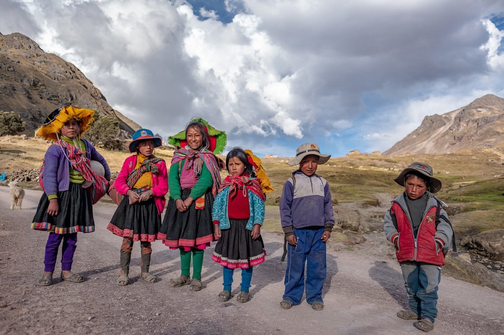 Childhood in the heights of the Andes
