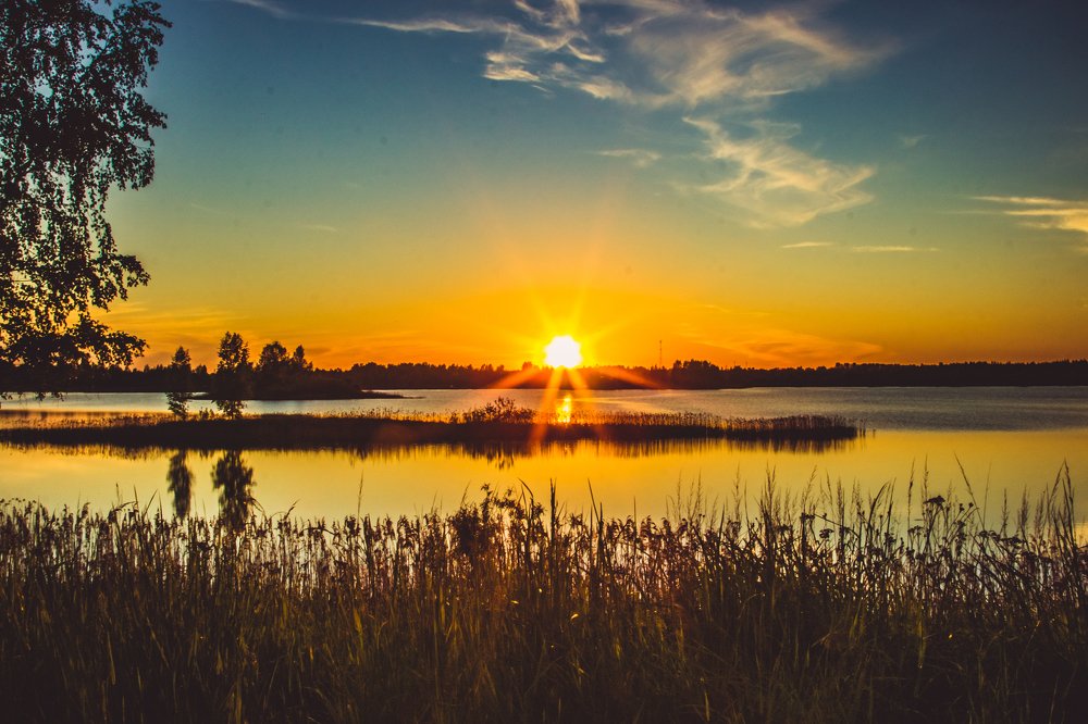 Закат на Ольшанских карьерах