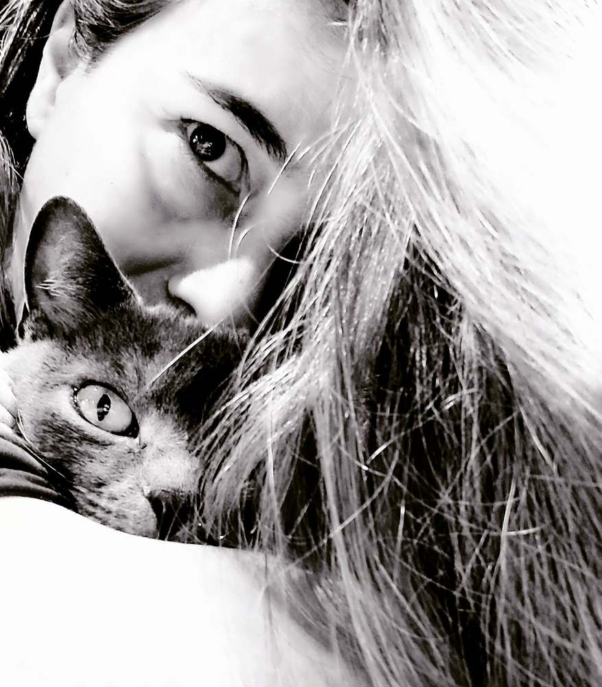 Verde en blanco y negro