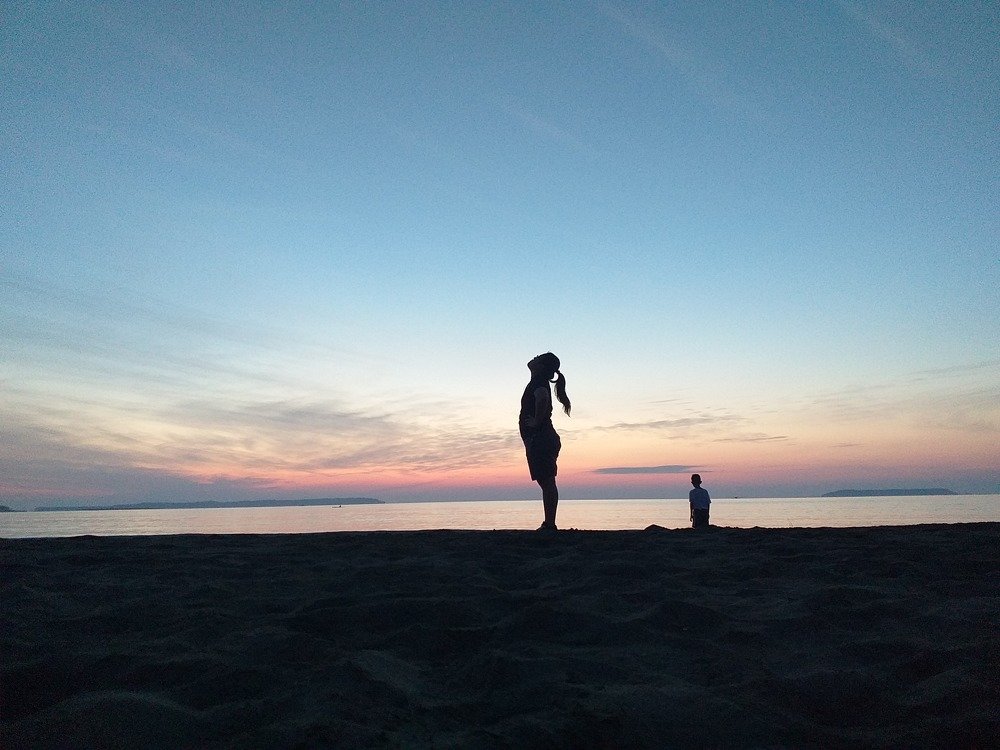 Sunrise on a Beach.