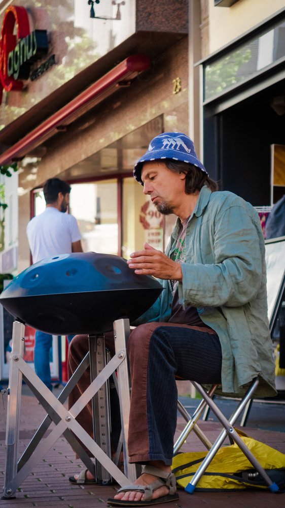 A man with Old traditional Instrument
