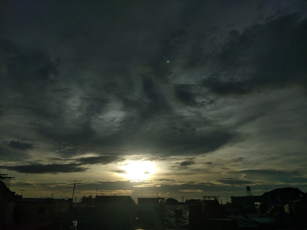 Sunset before a typhoon