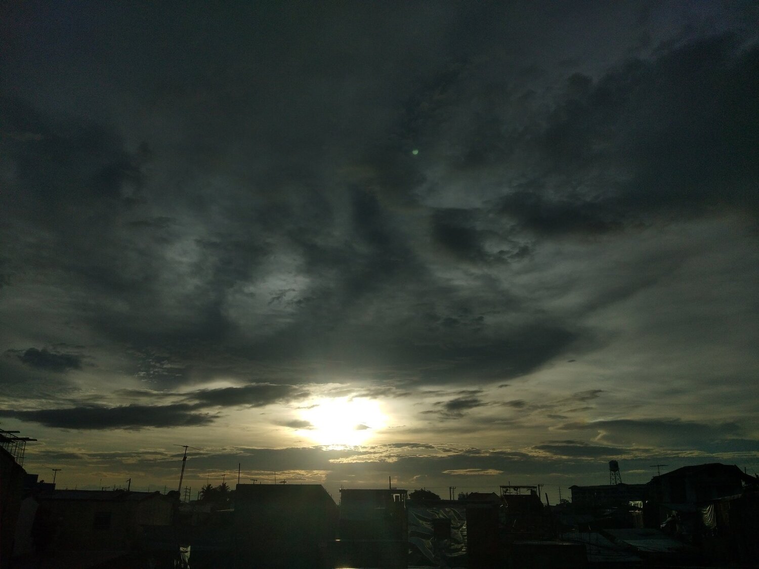 Sunset before a typhoon