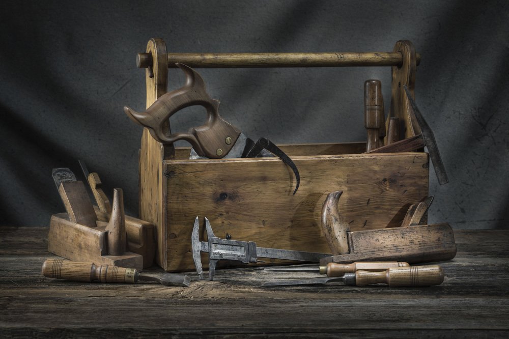 Old Wooden Toolbox