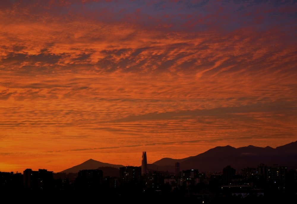 Atardecer en Santiago
