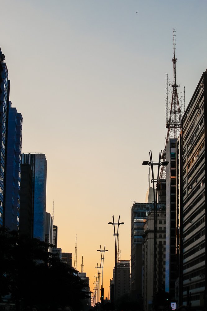 Sunset at Paulista Avenue