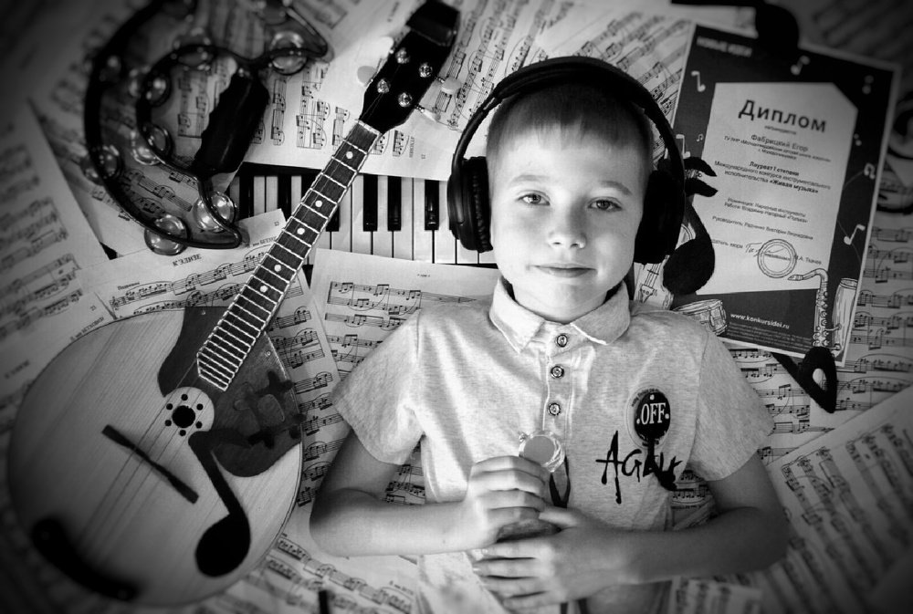 love of music, she is