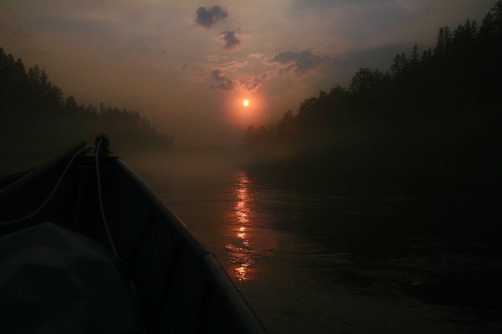 Туманный вечер на Пижме