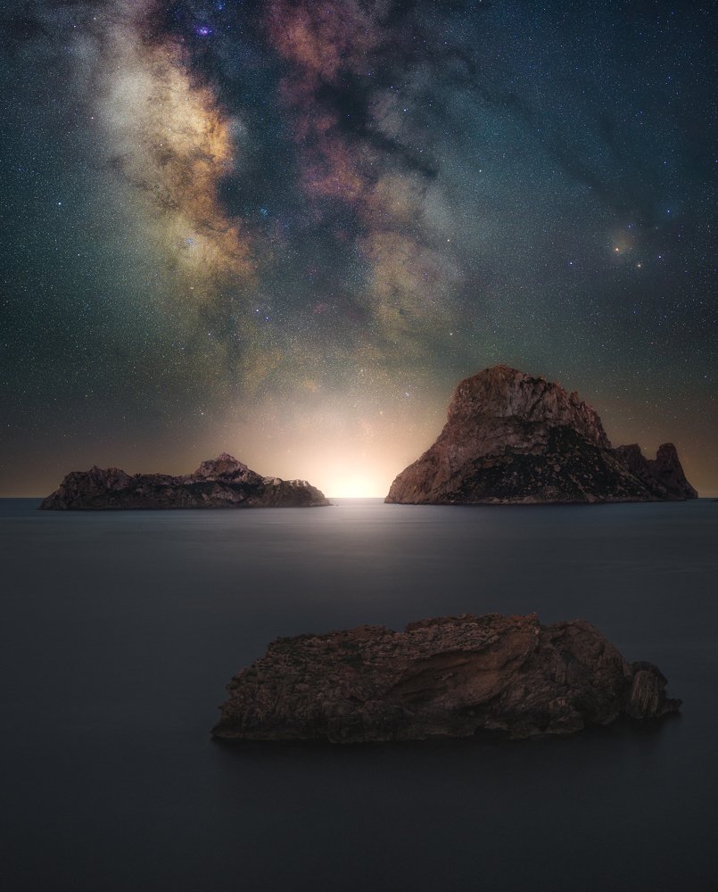 The Milky Way Rises Over Ibiza
