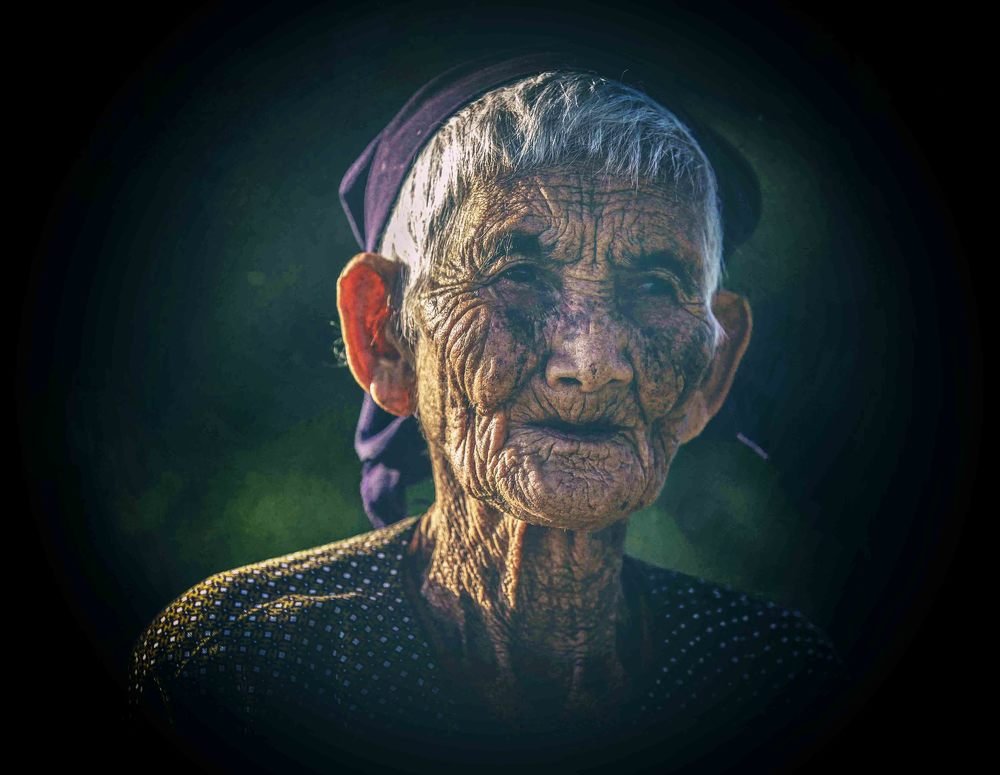 old woman from Phú Yên,Vietnam