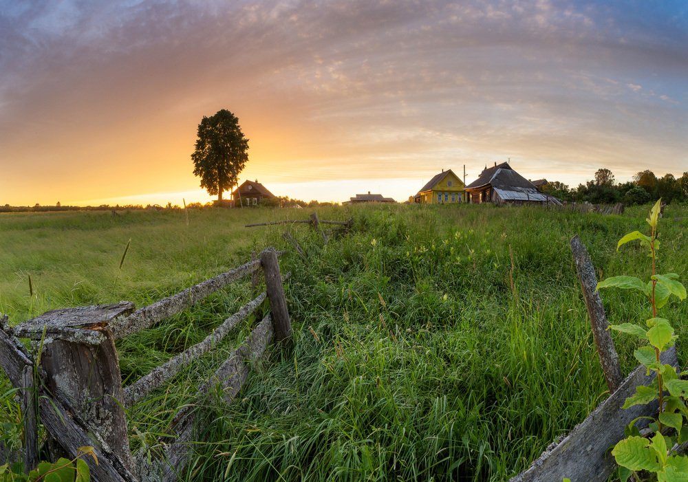 Сельский закат.