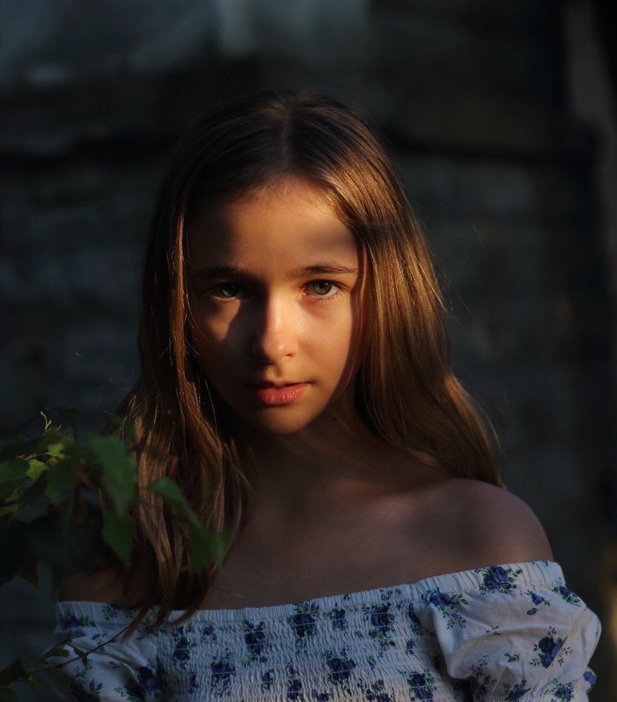 На закате....