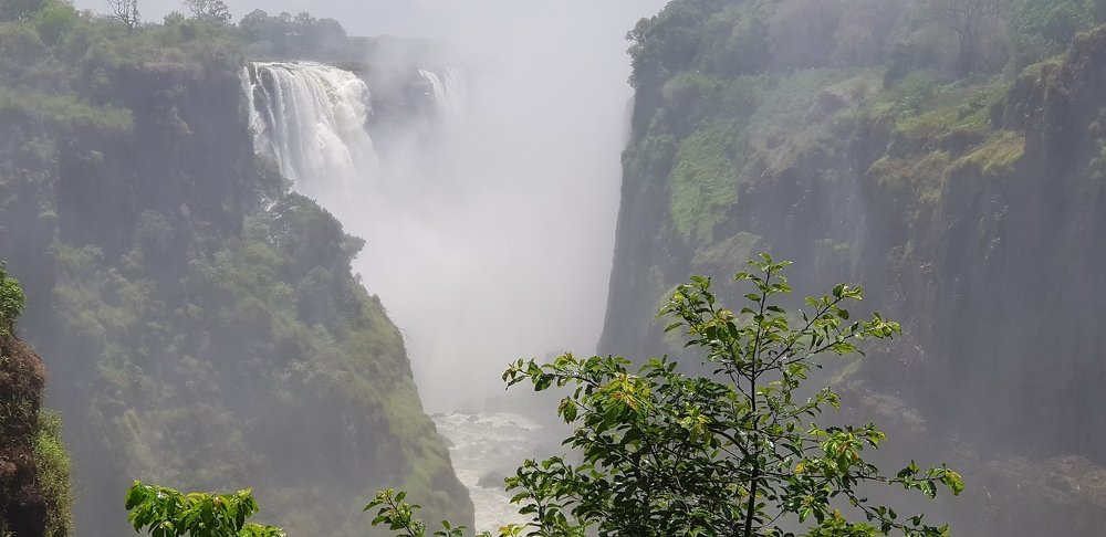 Mist over Victoria Falls