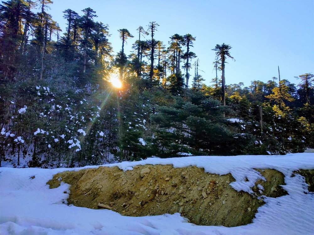 Snow & the Sunset