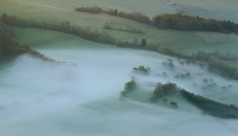 Súľov in fog morning