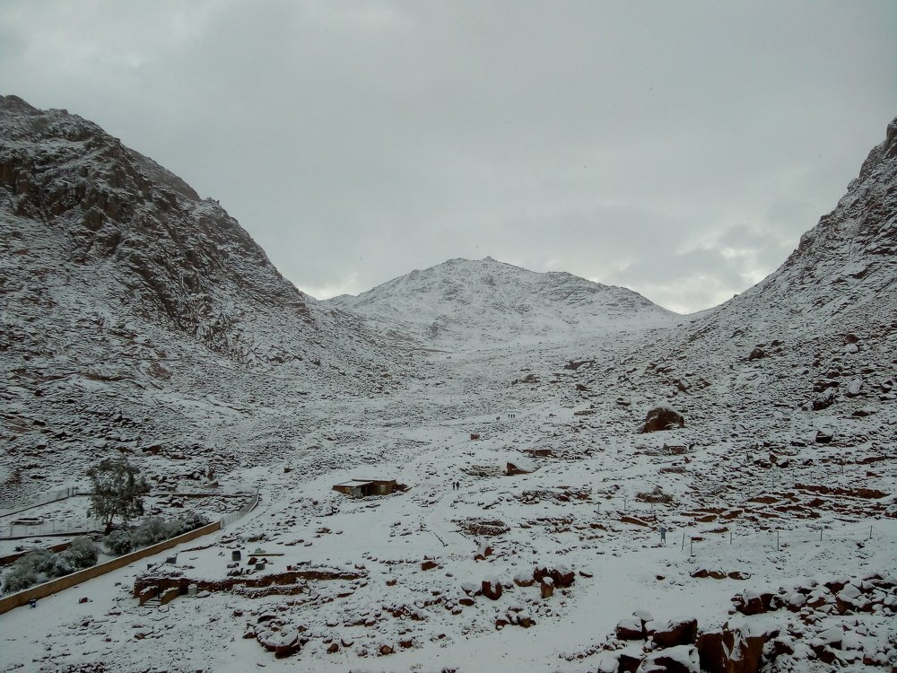 Snow in the Sinai