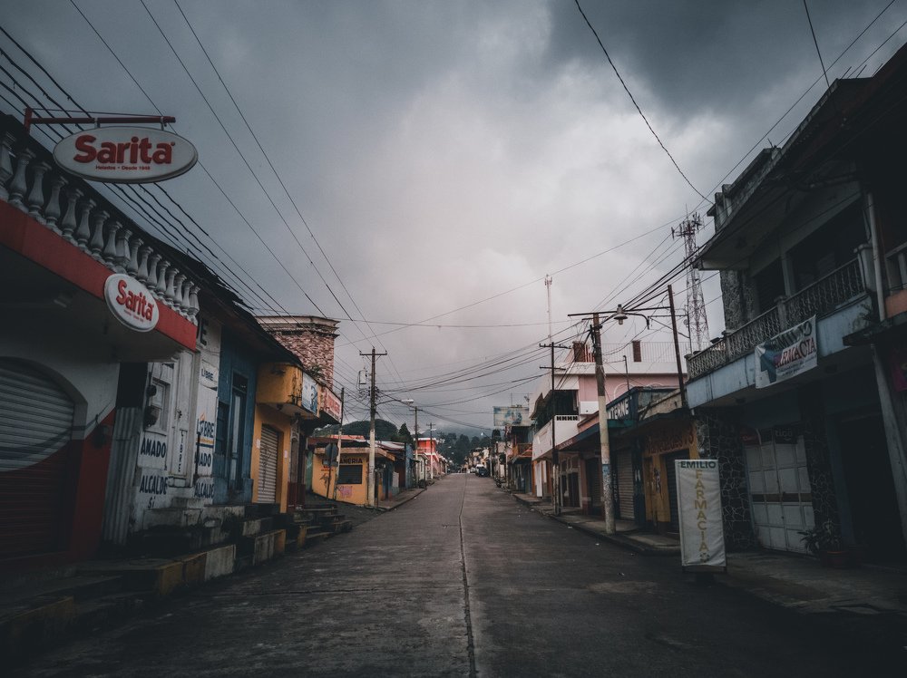 Calles en toque de queda.