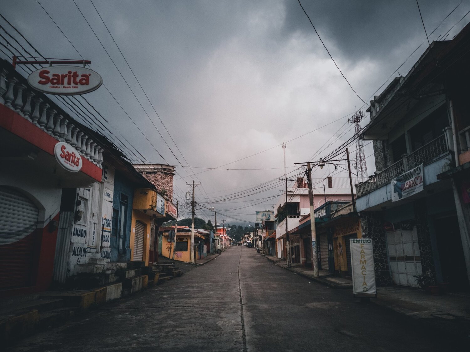 Calles en toque de queda.