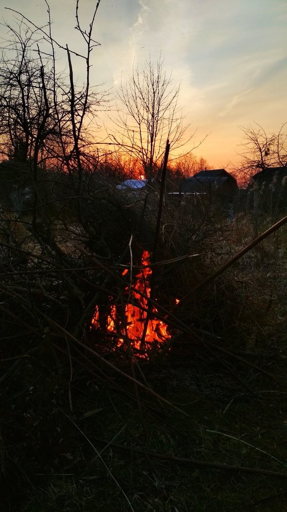 На закате