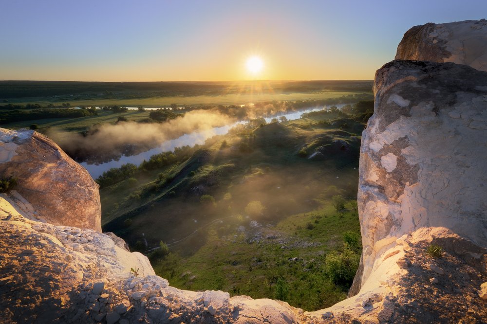 Рассвет на реке Дон