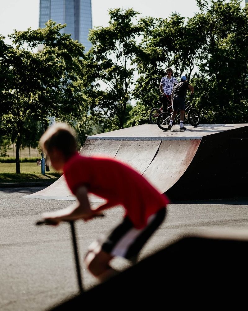 Street skateboarding kids