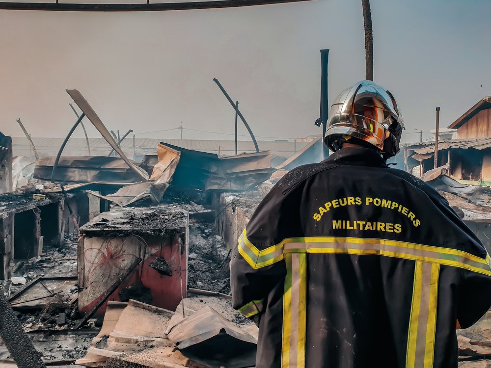 Firefighter on crisis