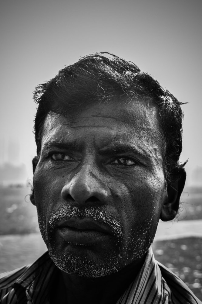 Man with dreams in eyes