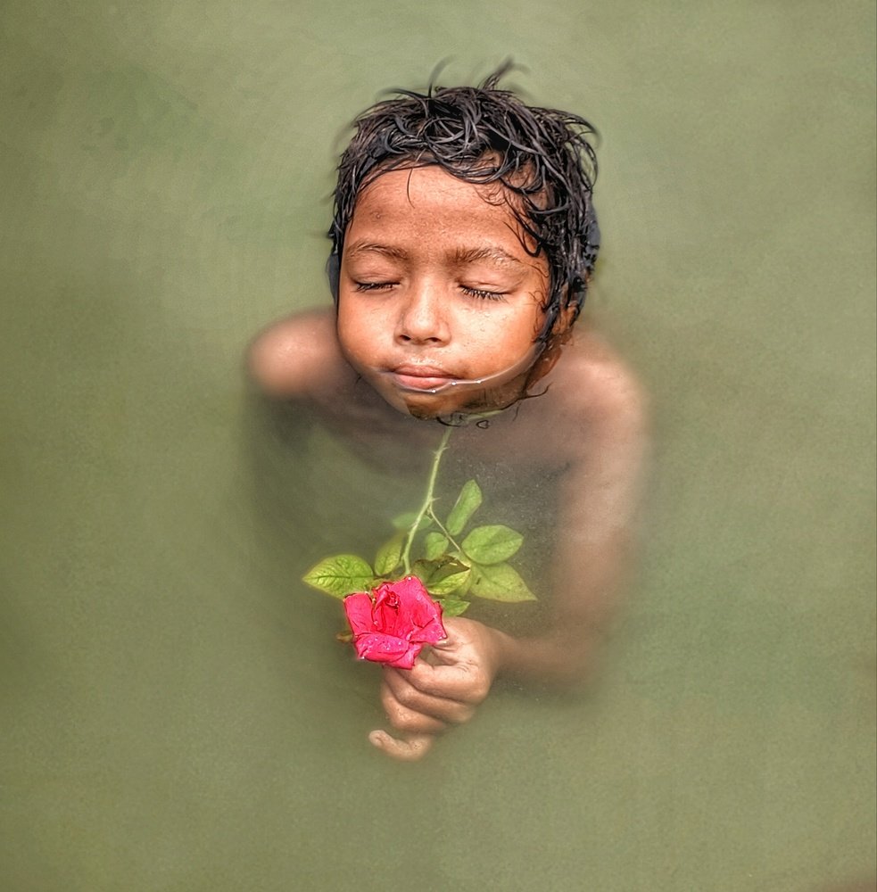 Bathing in a rotten pond